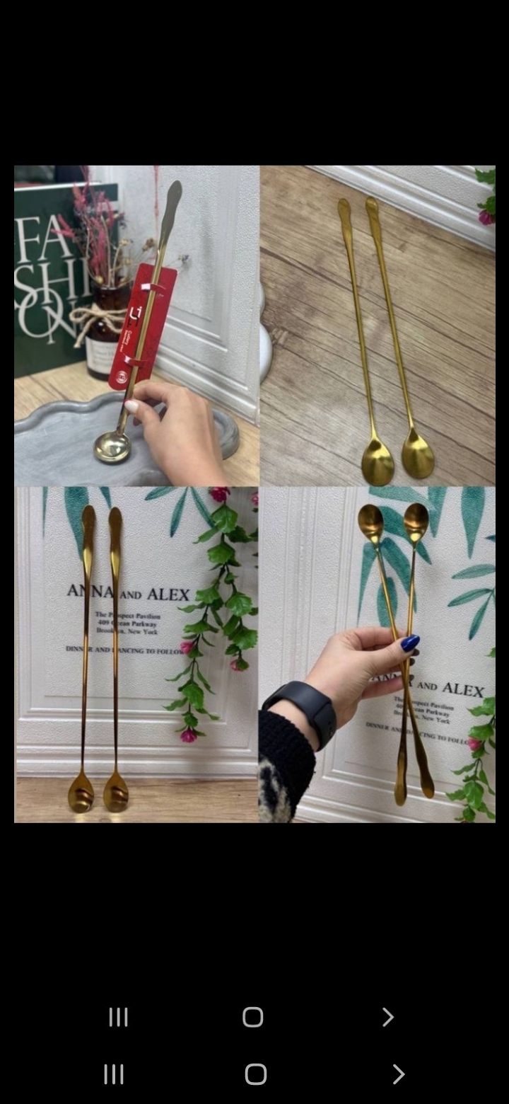 قاشق پارچ  طلایی